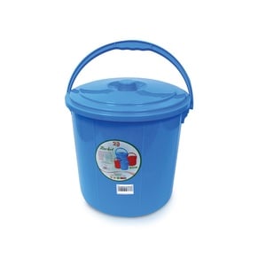LuLu Bucket With Lid 12Ltr Assorted Colour
