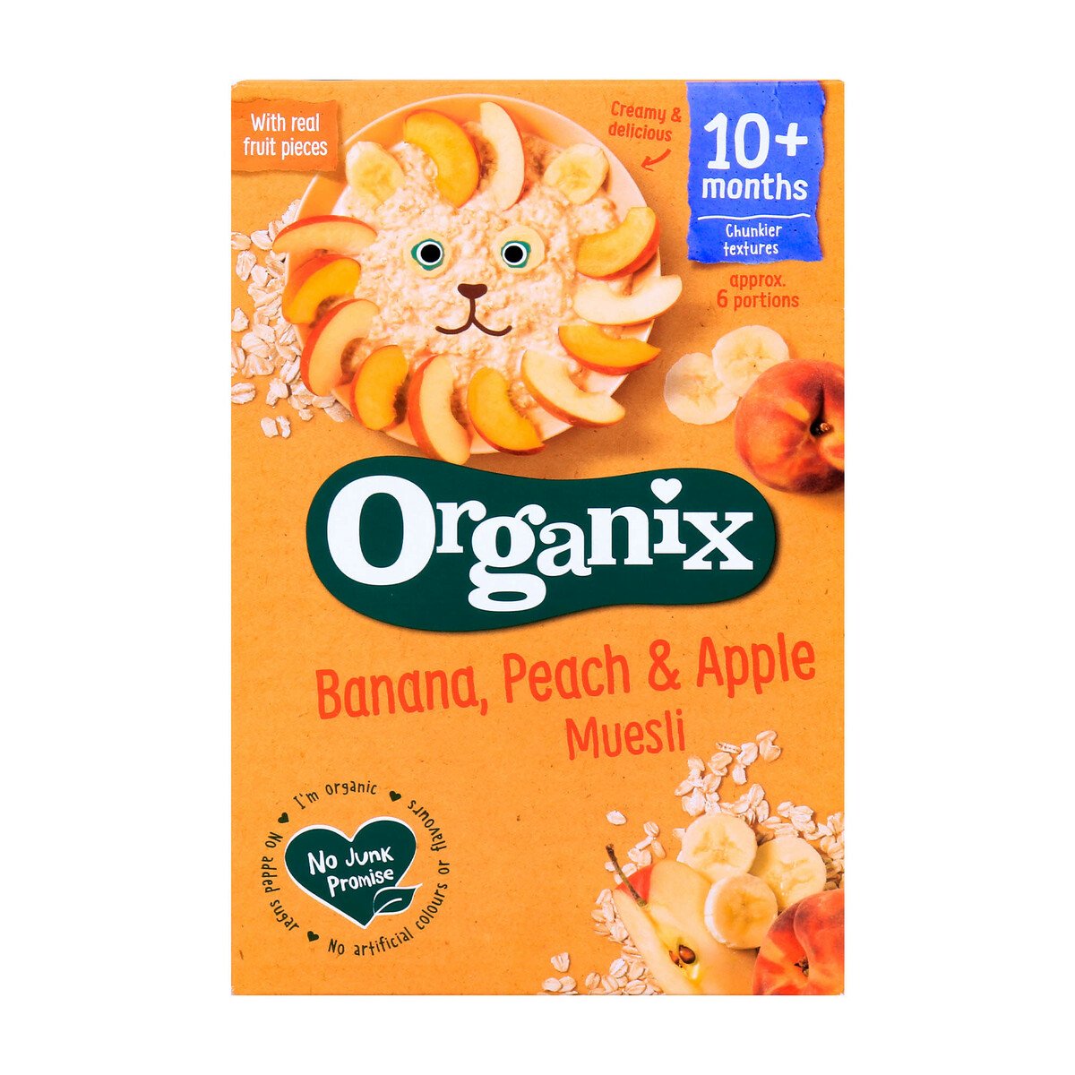 Organix Baby Food Muesli Banana, Peach & Apple From 10+ Months 200g