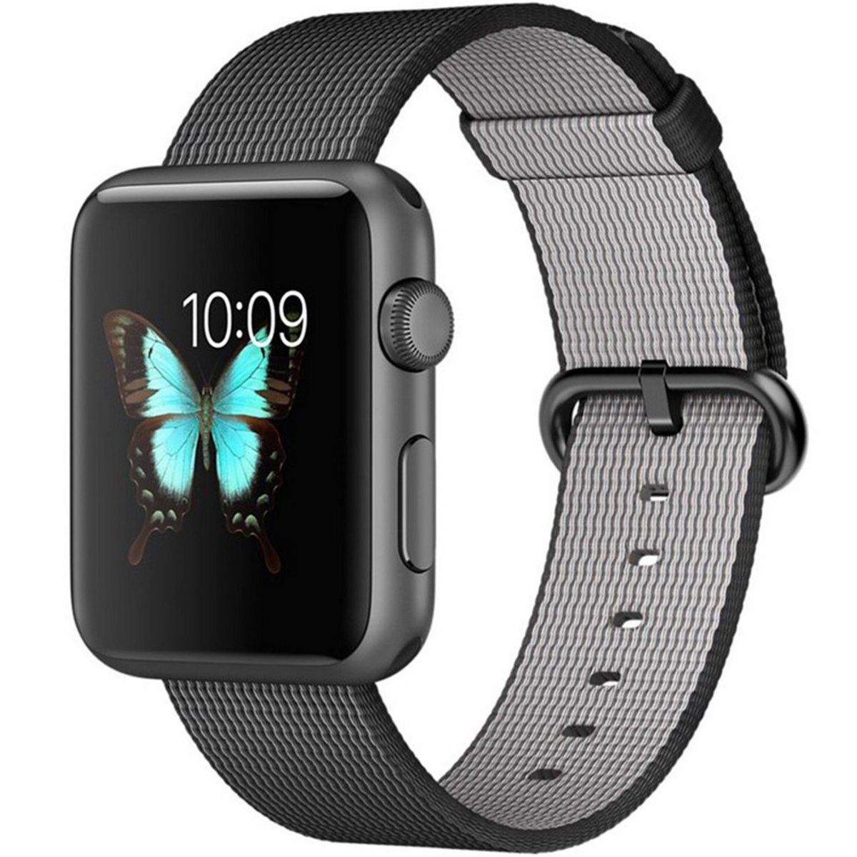 Apple Watch Sport MMFR2 42mm Space Grey Aluminum Case With Black Woven Nylon Band