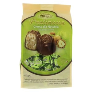 Crispo Pralinesse Milk Chocolate with Hazelnut Cream & Cereal 1kg