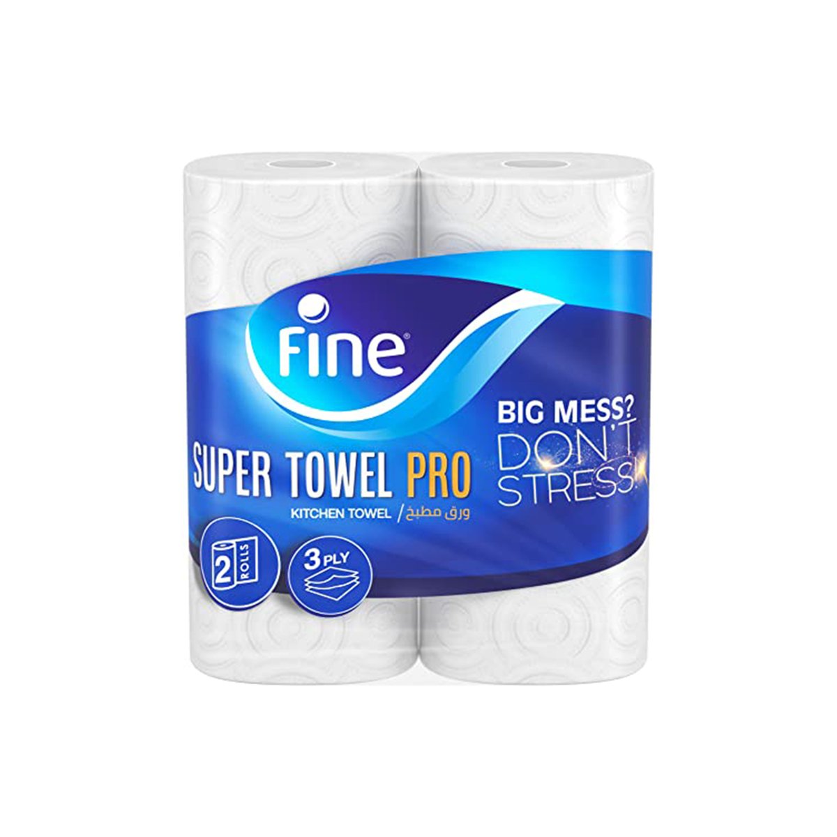 Fine Super Towel 3ply 2 Rolls