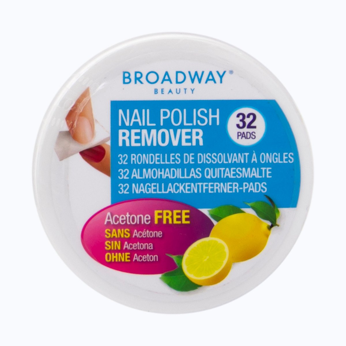 Broadway Nail Polish remover Lemon 32 pcs