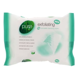 Pure Exfoliating complete cleansing wipes 20 pcs