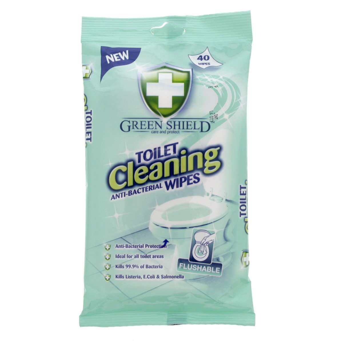 Green Shield Toilet Cleaning Anti Bacterial Wipes 40pcs