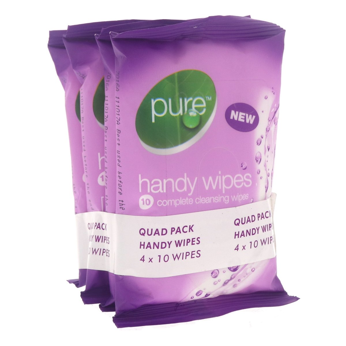 Pure Handy Wipes Complete Cleansing Wipes 4 x 10 wipes
