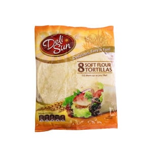 Deli Sun Soft Tortillas Plain 8 pcs
