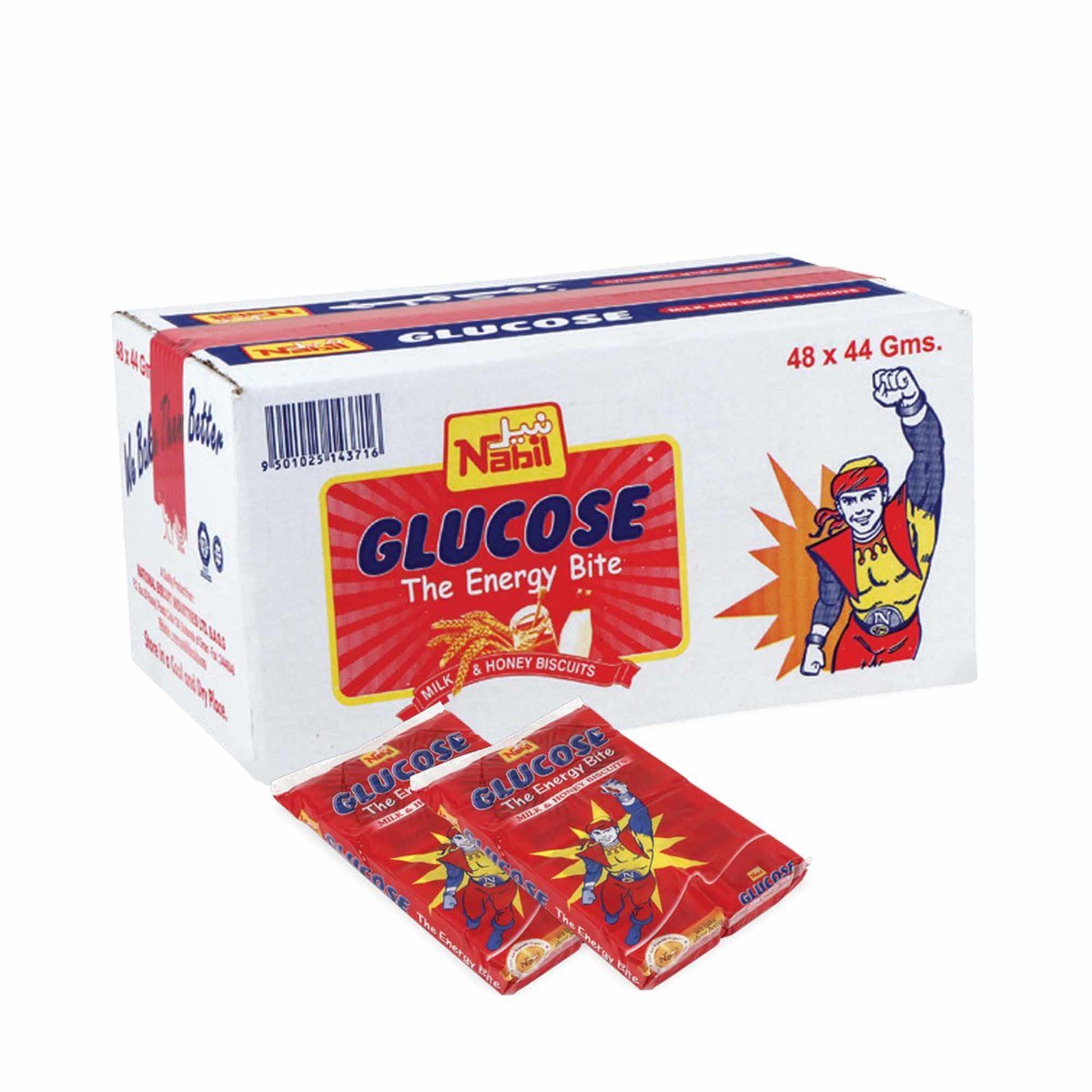 Nabil Glucose Biscuit Value Pack 48 x 40g