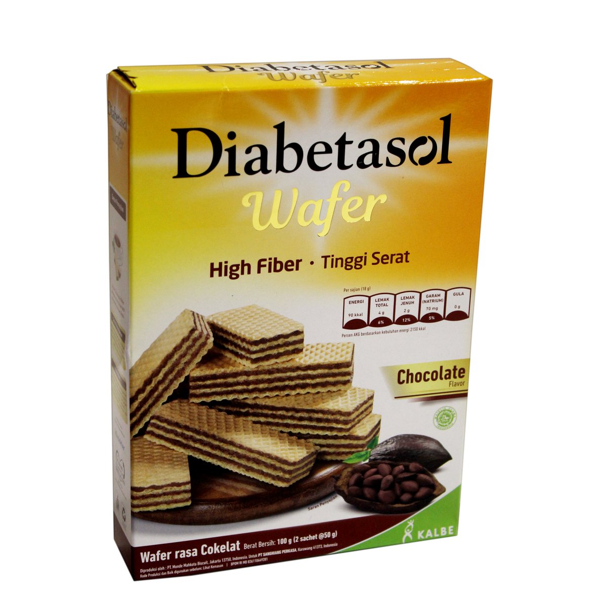 Diabetasol Wafer Chocolate 100g