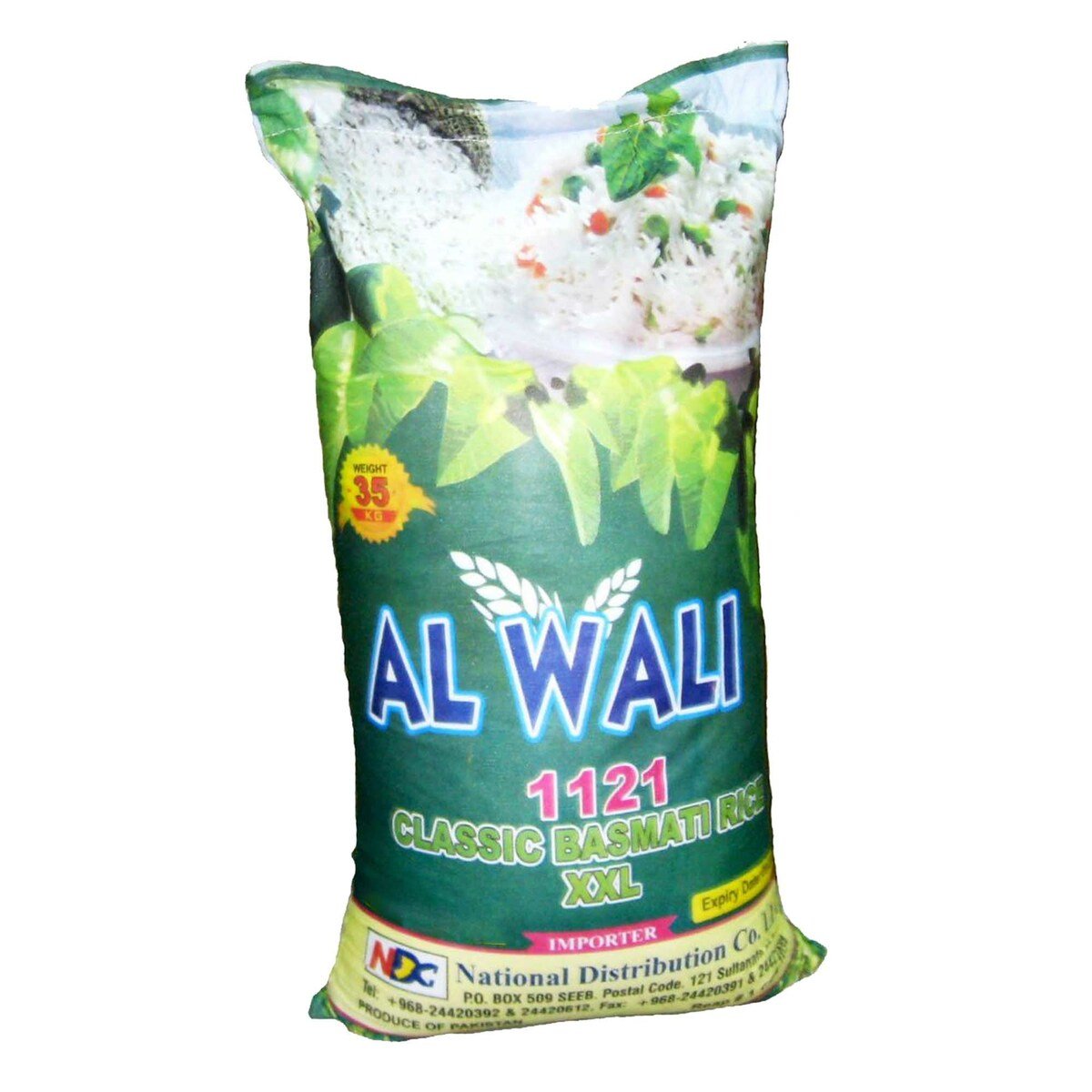 Al Wali 1121 Classic Basmati Rice 35kg