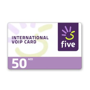 إتصالات بطاقة شحن اتصال انترنت VOIP  ( 50 درهم )