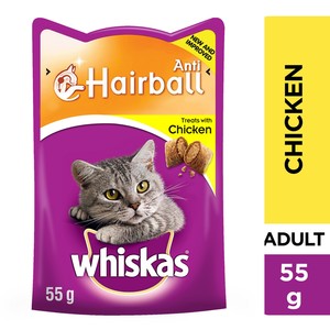 Whiskas Anti-Hairball with Chicken Cat Treats 55g