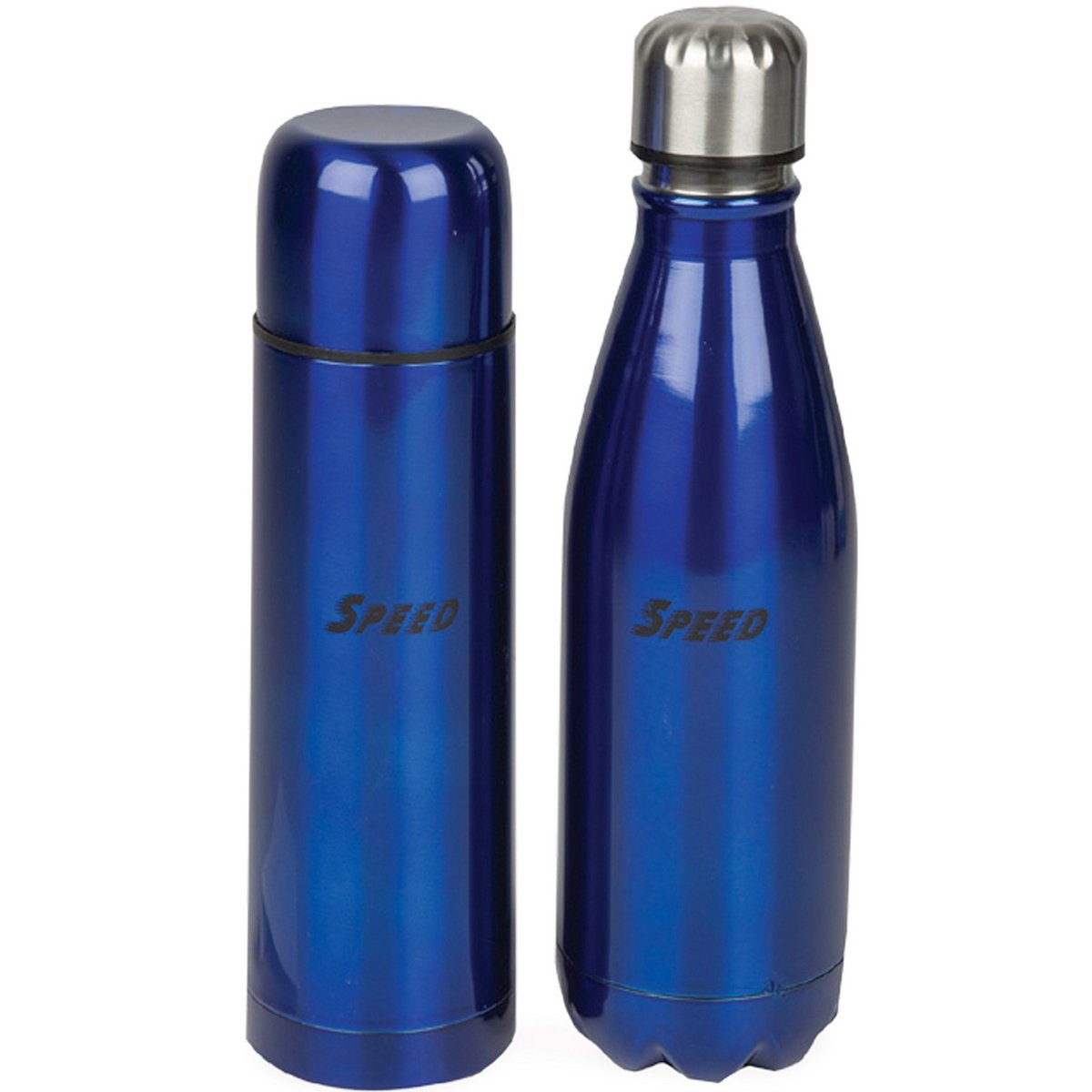 Speed Stainless Steel Flask 500ml + Cola Bottle 500ml Assorted Color