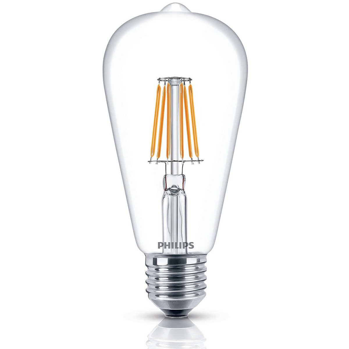 Philips LED Bulb Filament 6-70W E27 WW ST64 ND 1CT APR
