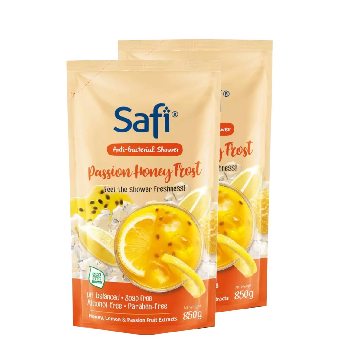 Safi Shower Gel Antibacterial Passion Honey Frest 2 x 750g