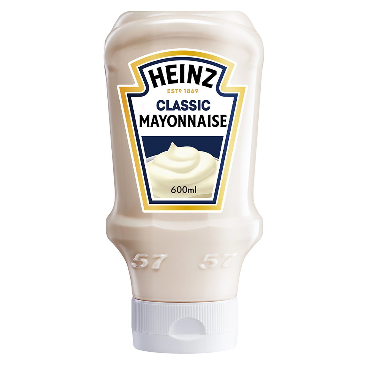Heinz Creamy Classic Mayonnaise Top Down Squeezy Bottle 600ml