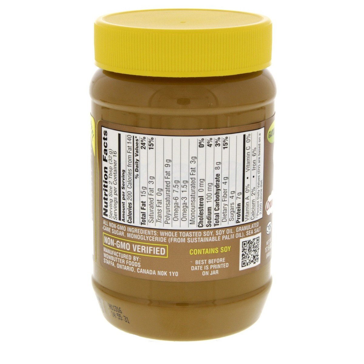 Wowbutter Crunchy Toasted Soy Spread Gluten Free 500g