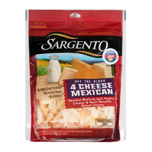 Sargento Off The Block Traditional Cut 4 Cheese Mexican 226 g