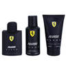 Ferrari Scuderia Black EDT For Men 125ml + Deodorant 150ml + Hair And Body Wash 150ml Gift set