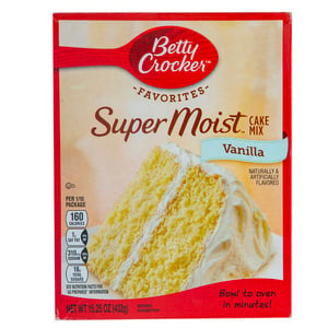 Betty Crocker Super Moist Cake Mix Vanilla 432 g