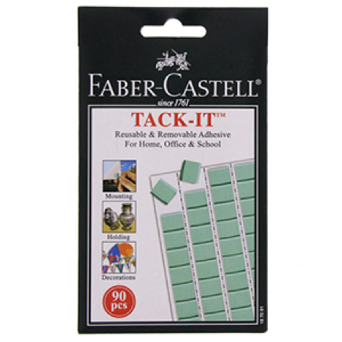 Faber-Castell Tack-it Removable Reusable Adhesive Wall Art Craft 90 Stickers