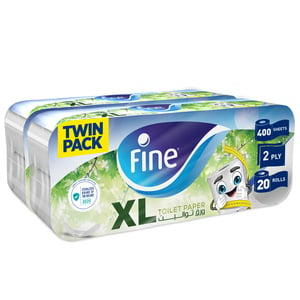 Fine XL Tissue Roll 2ply 20 x 400 Sheets