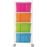 DKW Drawer 4Tiers With Wheel HH450-4W Assorted Color