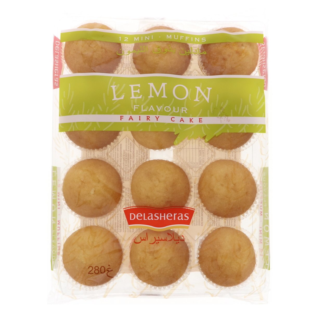Delasheras Lemon Flavour Mini Muffins 12 pcs