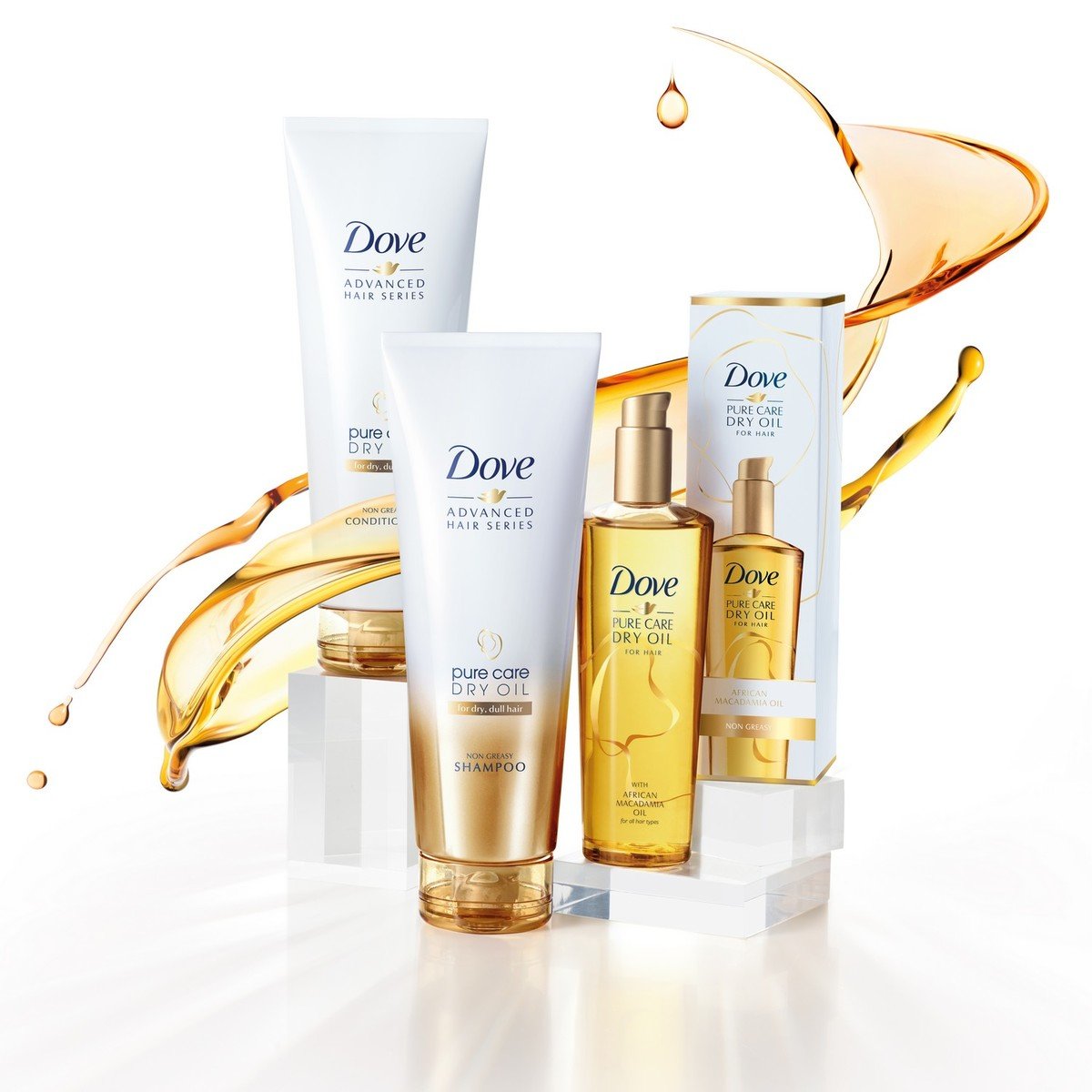 Dove Advanced Hair Series Pure Care Dry Oil Shampoo 250ml
