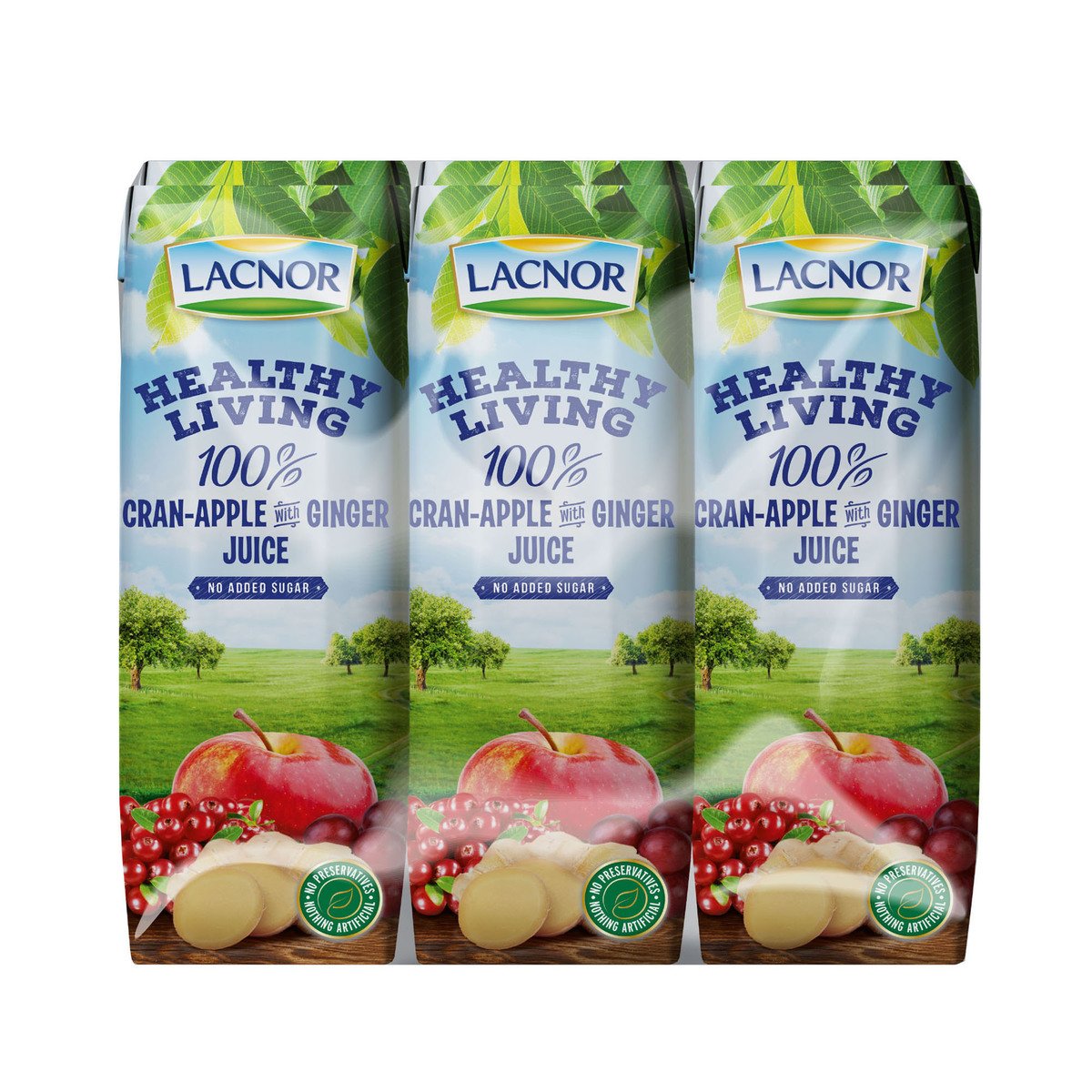 Lacnor Healthy Living Cran-Apple with Ginger Juice 250 ml