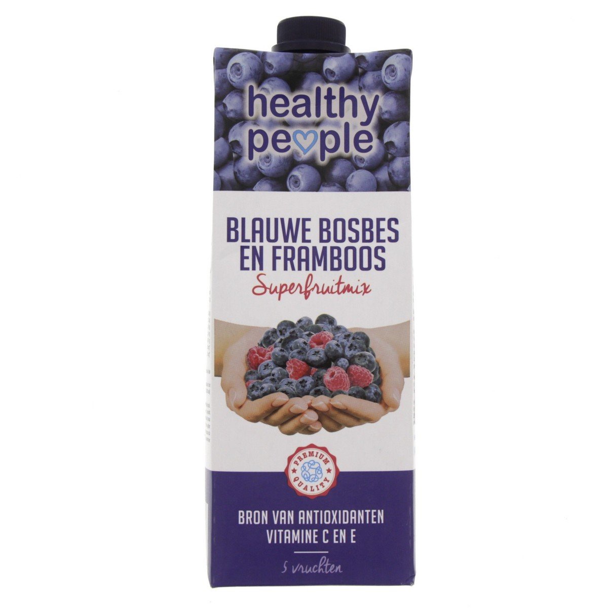 Healthy People Blauwe Bosbes En Framboos Juice 1 Litre
