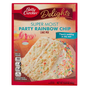 Betty Crocker Party Rainbow Chip Cake Mix 432g