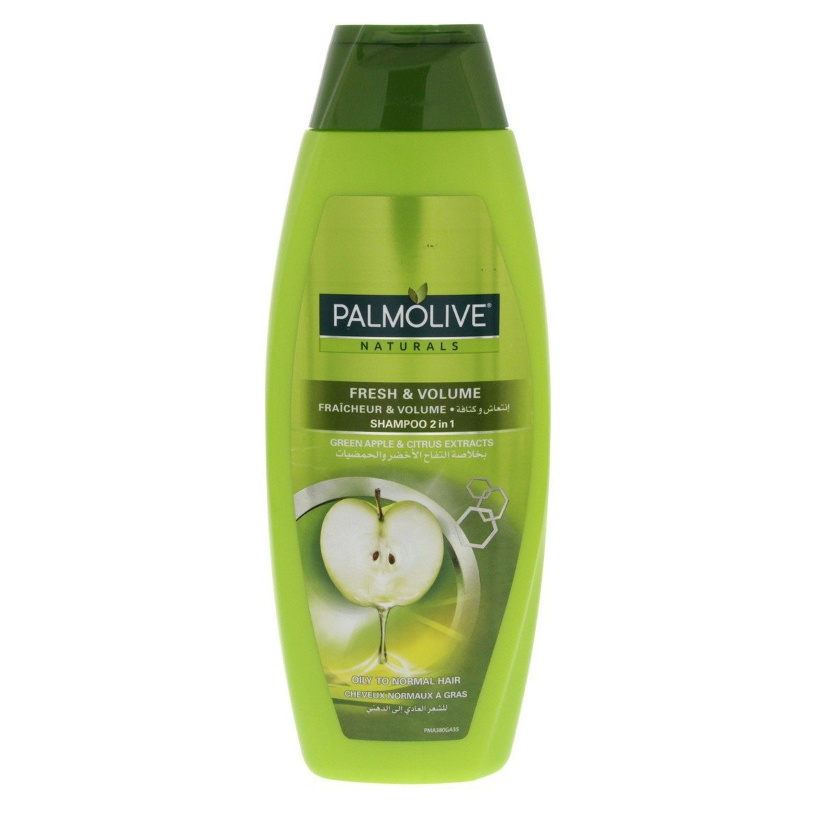 Palmolive Fresh & Volume 2 In 1 Shampoo Green Apple & Citrus 380 ml