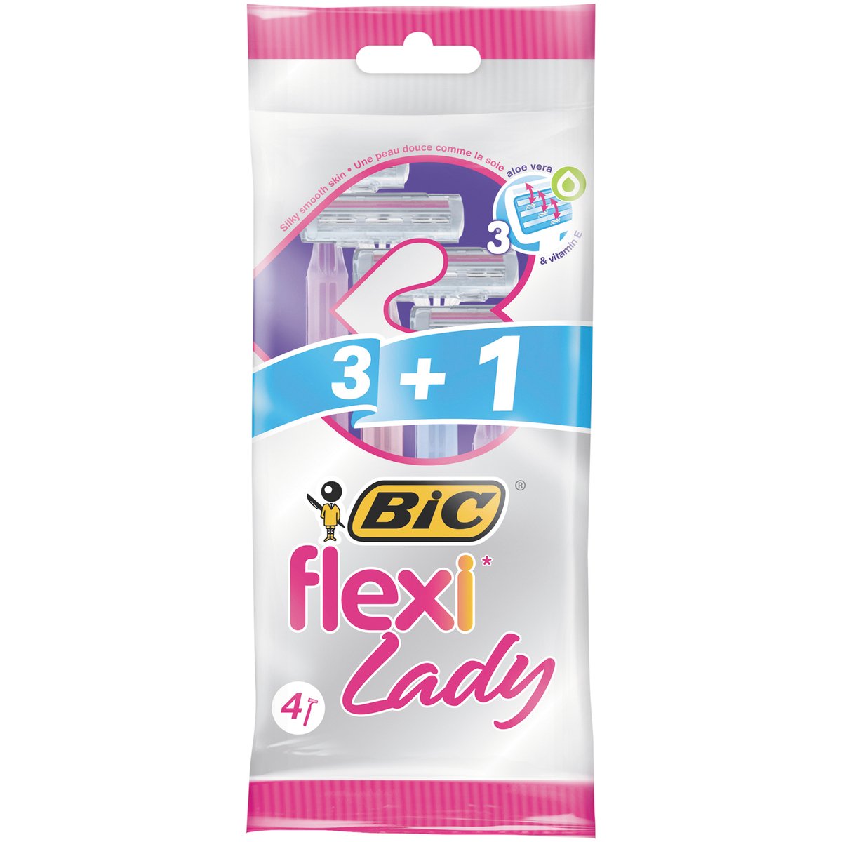 Bic Flexi Lady Disposable Razor 4 pcs