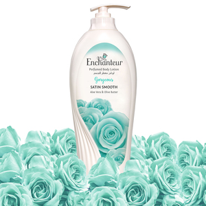 Enchanteur Satin Smooth Gorgeous Lotion with Aloe Vera & Olive Butter 500 ml