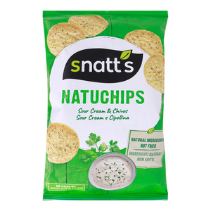 Snatt's Sour Cream And Onion Natu Chips 75g