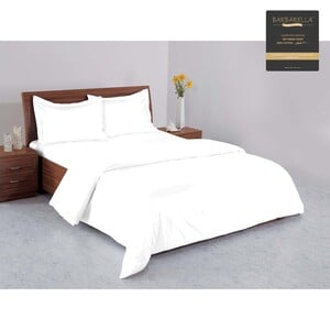 Barbarella Bed Sheet 259x274cm White 500TC
