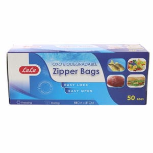 LuLu Zipper Freezer Bag Size 18x21cm 50pcs