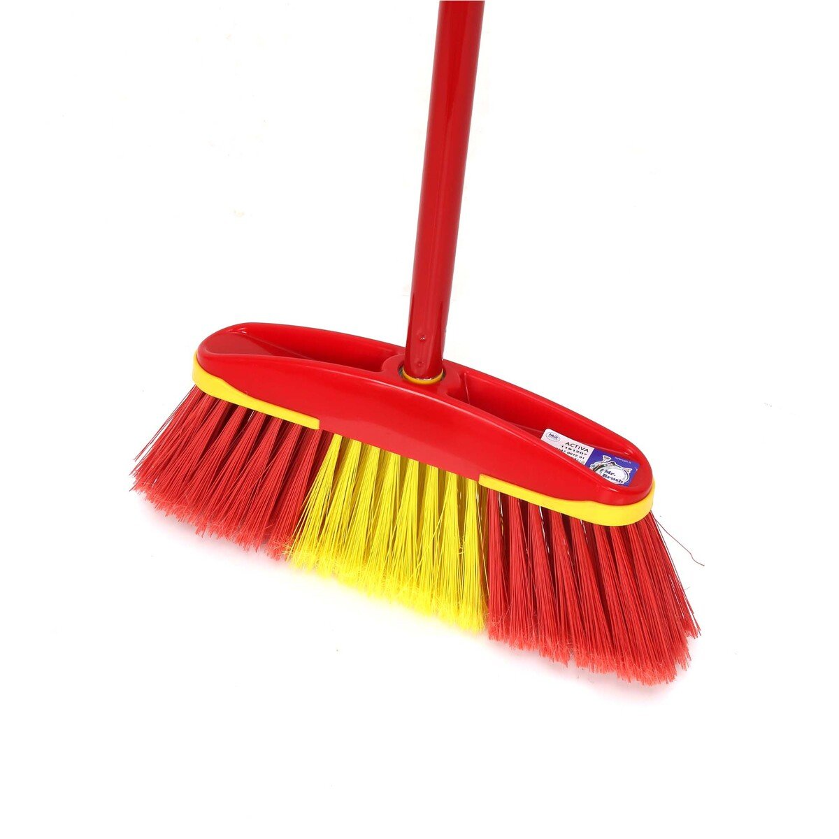 Mr.Brush 01000460012 active Soft Broom with long Stick, Assorted colors