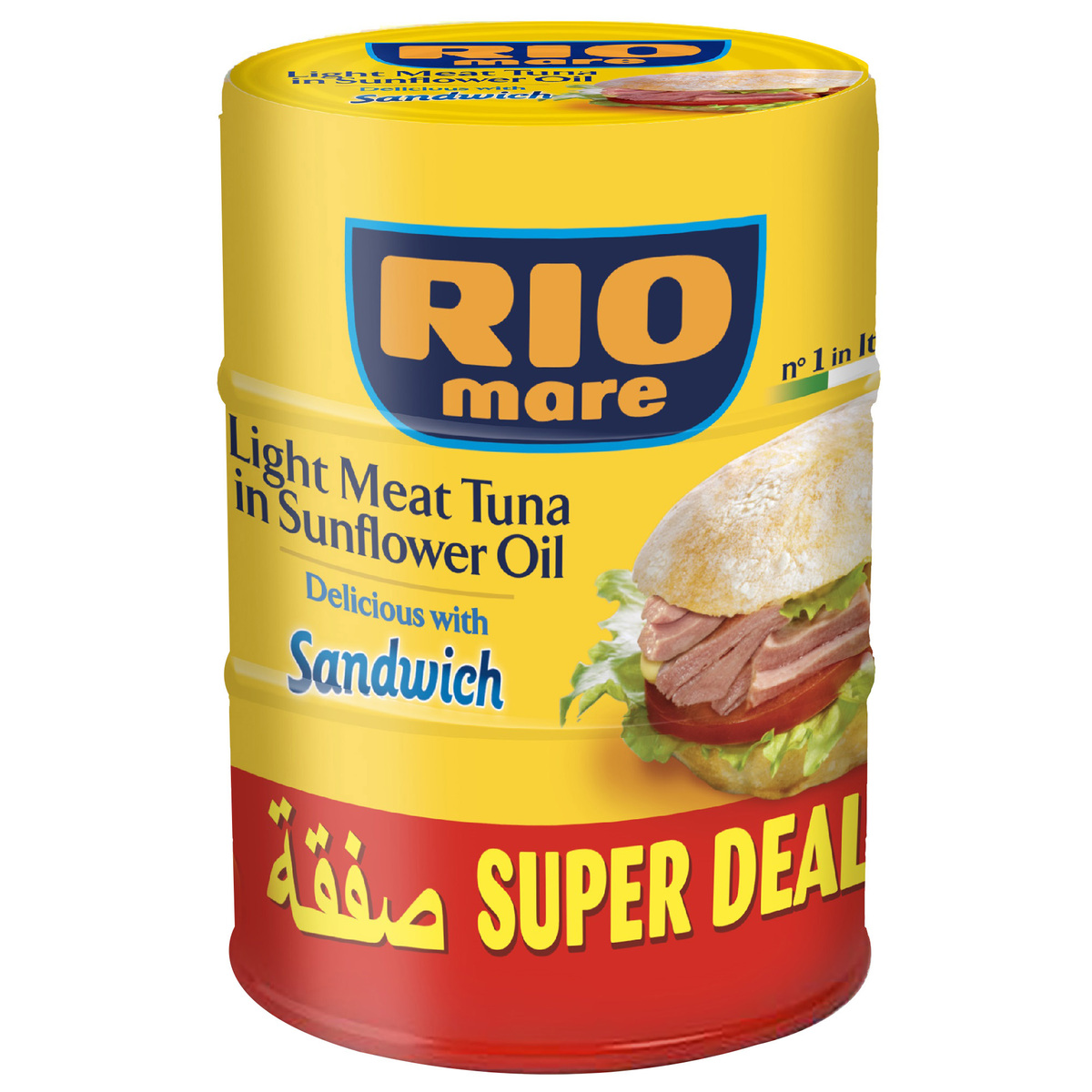 Rio Mare Light Meat Tuna In Sunflower Oil 3 x 160 g