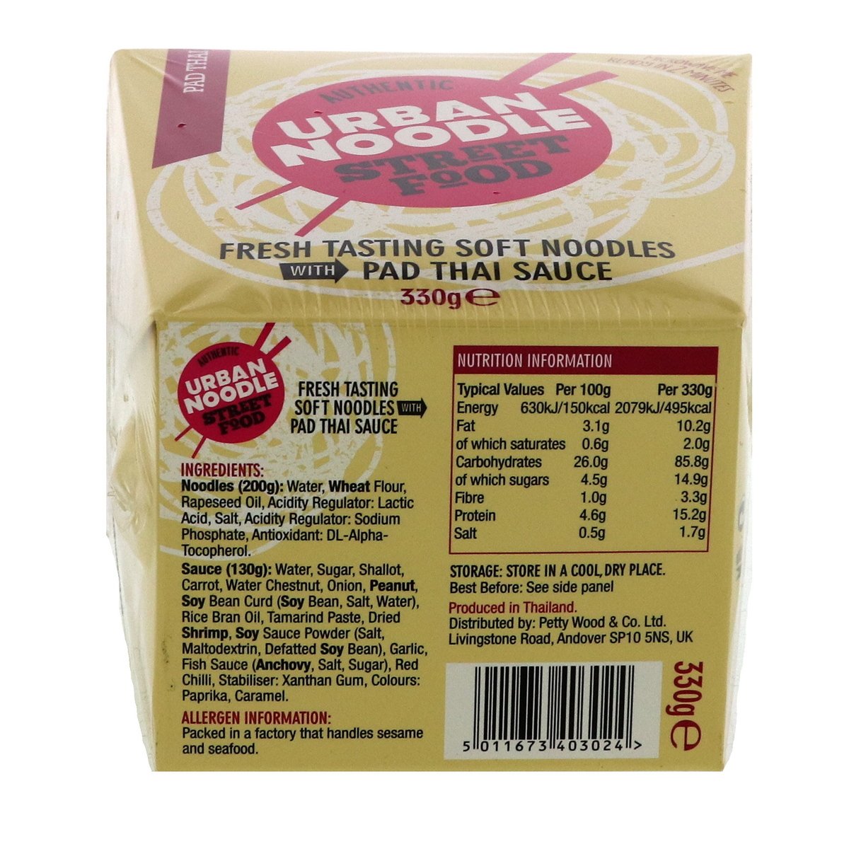 Urban Noodle With Pad Thai Sauce 330 g