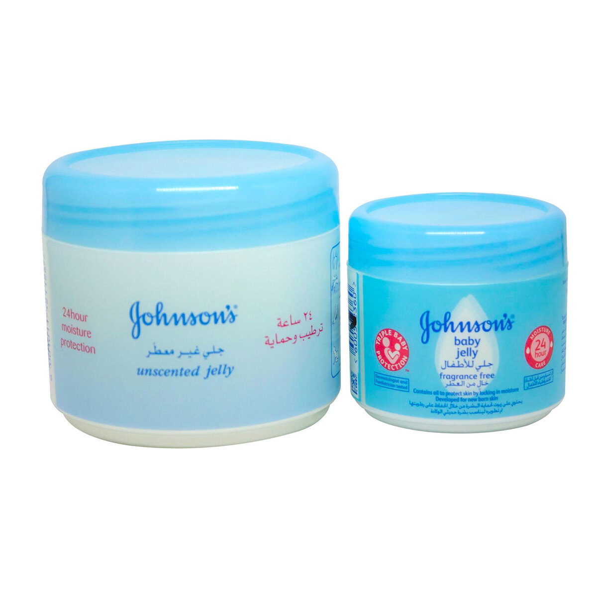 Buy Johnsons Unscented Baby Jelly 250ml + 100ml Online at Best Price | Petroleum Jelly | Lulu Kuwait in Kuwait