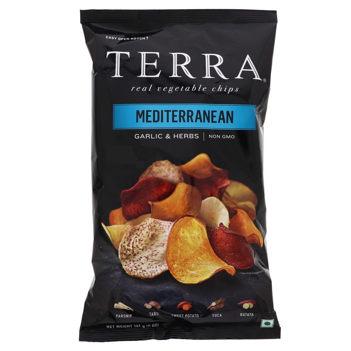 Terra Vegetable Chips Sea Salt Mediterranean Garlic & Herb 141 g