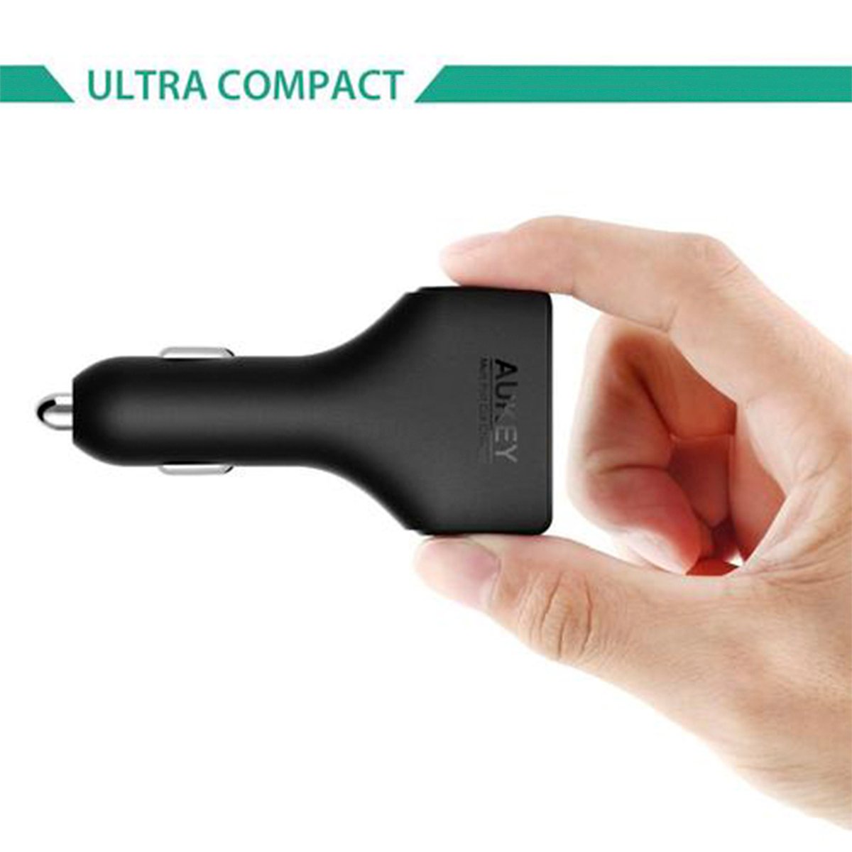 Aukey CC-T9 55.5W Qualcomm Quick Charge 3.0 4 Ports USB Car Charger(AKY-CCT9-4P-55W)