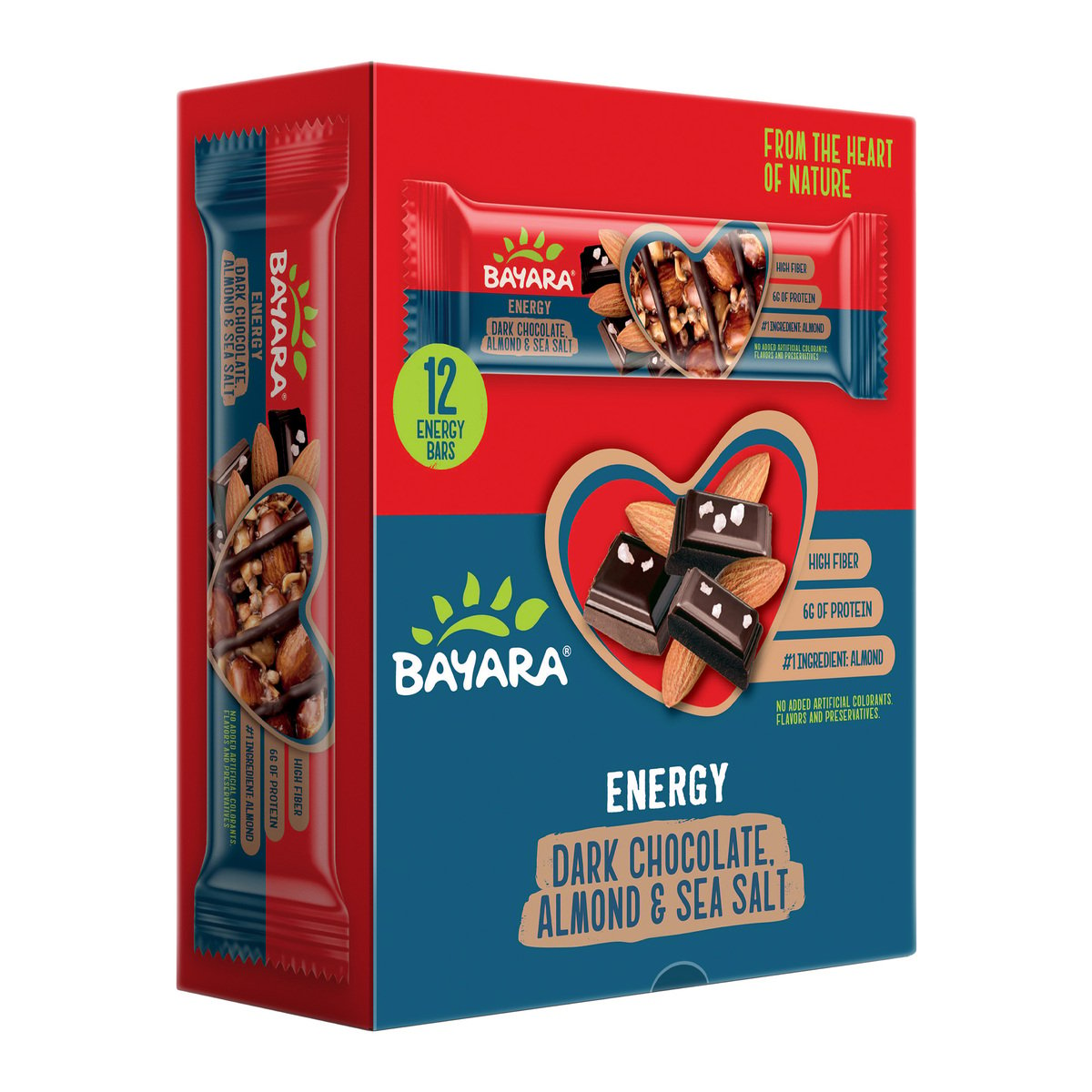 Bayara Dark Chocolate Almond & Sea Salt Energy Bar 40 g