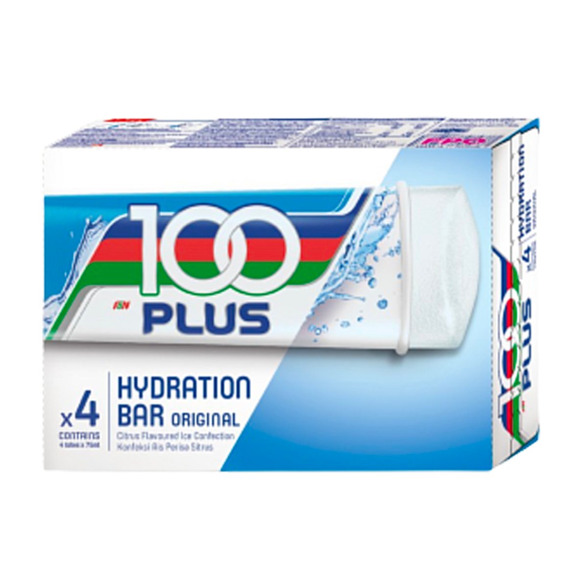 100 Plus Hydration Bar Multipack 4 X 75ml