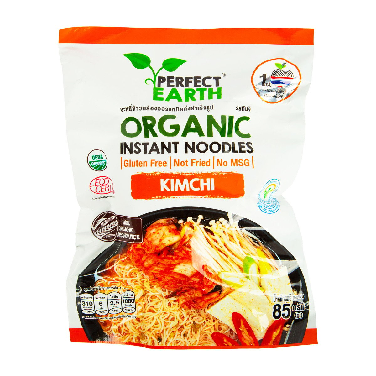 Perfect Earth Organic Kimchi Instant Noodles 85 g