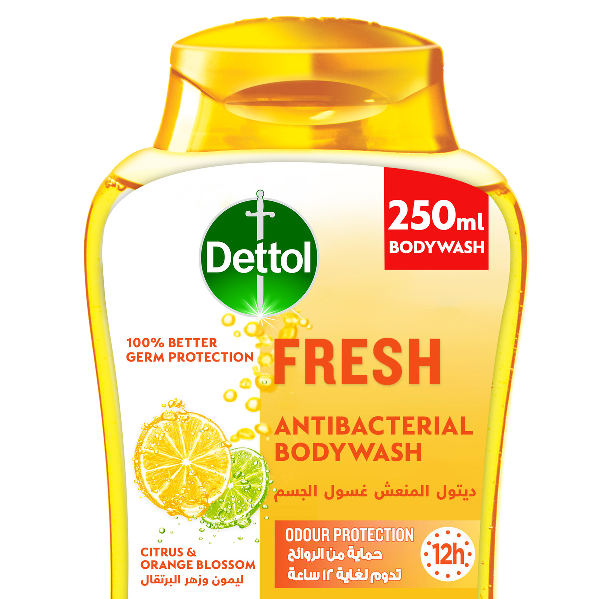 Dettol Fresh Shower Gel & Bodywash Citrus & Orange Blossom Fragrance 250 ml