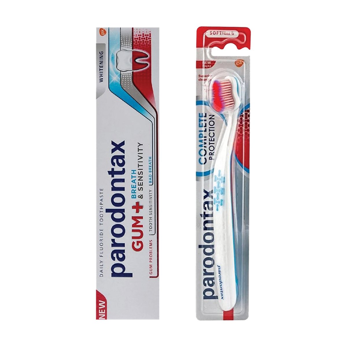 Parodontax Gum + Breath Sensitivity Whitening Toothpaste 75 ml + Toothbrush