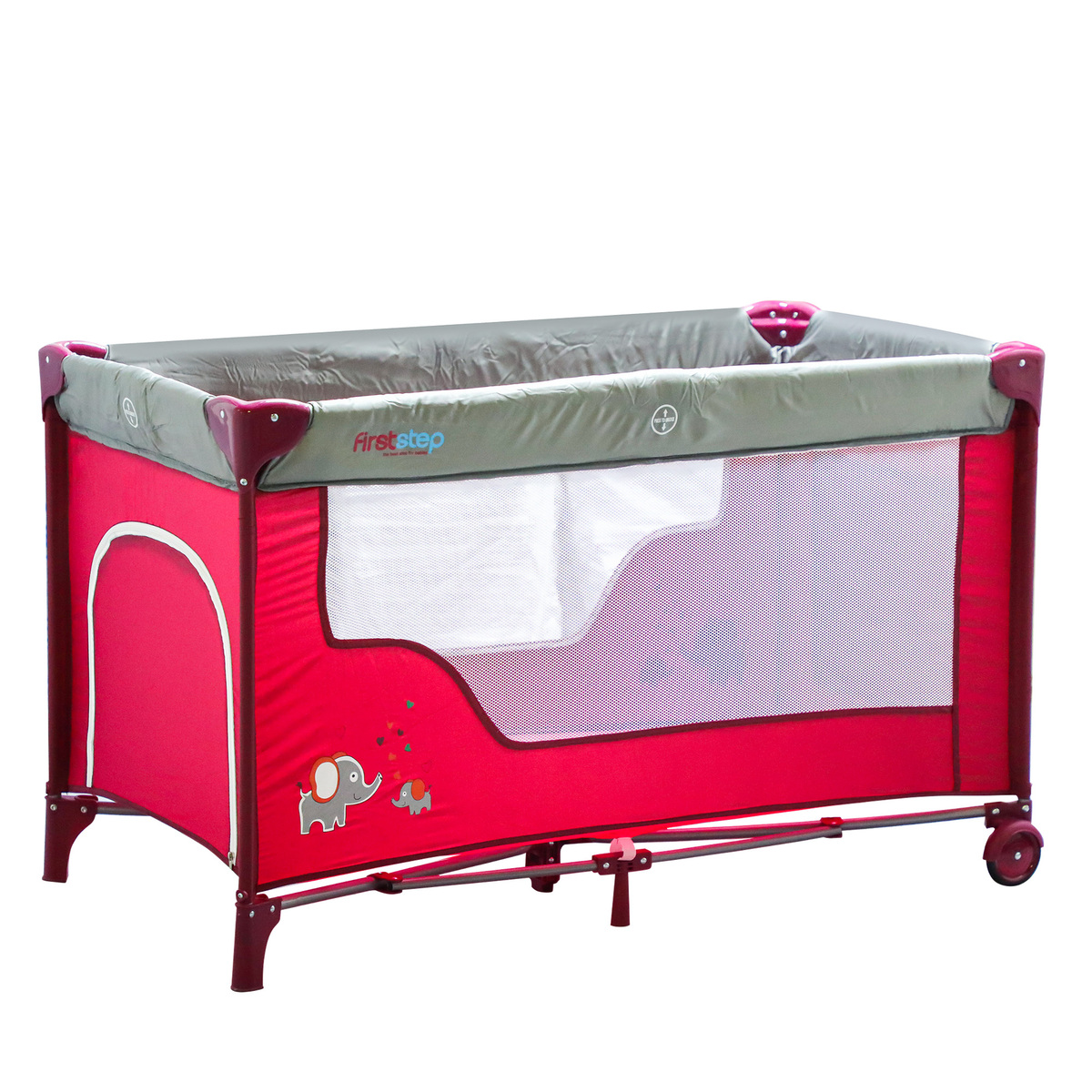 First Step Baby Play Pen P9010 Red