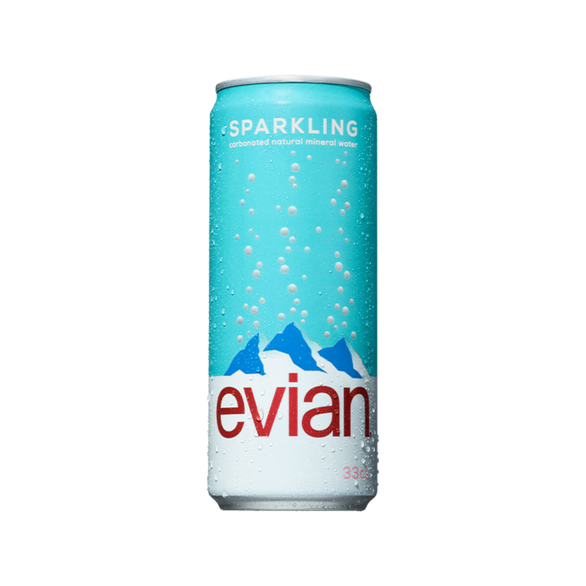 Evian Sparkling Mineral Water 4 x 330 ml